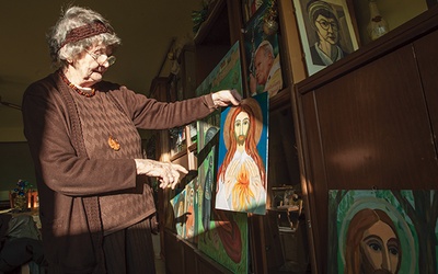 Anna Piekoszewska przebywa w zamkniętym ośrodku, ale jej obrazy trafiają do kościołów