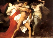Matkobójca Orestes uciekający przed Furiami
