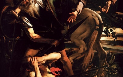 Michelangelo Merisi da Caravaggio „Nawrócenie św. Pawła” olej na desce, ok. 1600, Muzeum Odescalchi Balbi, Rzym