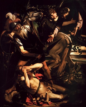 Michelangelo Merisi da Caravaggio „Nawrócenie św. Pawła” olej na desce, ok. 1600, Muzeum Odescalchi Balbi, Rzym