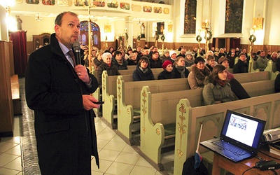 Wykład Francuza w kościele św. Teresy od Dzieciątka Jezus