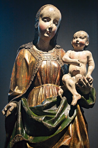 Maryja z Dzieciątkiem z kościoła św. Wojciecha we Wrocławiu, 1496 r.  W Galerii Sztuki Średniowiecznej zgromadzono  141 wizerunków Madonny 