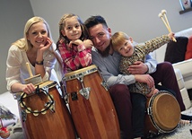 Michał, Monika, Emilka  i Tolek Fitowie