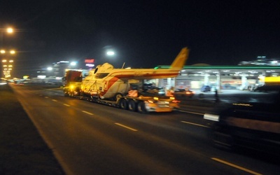 Transport papieskiego śmigłowca