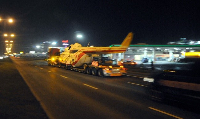 Transport papieskiego śmigłowca