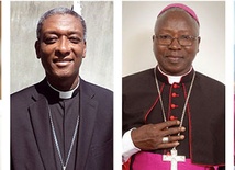 Od lewej: Abp Orlando B. Quevedo, Bp Chibly Langlois, Philippe Nakellentuba Ouédraogo