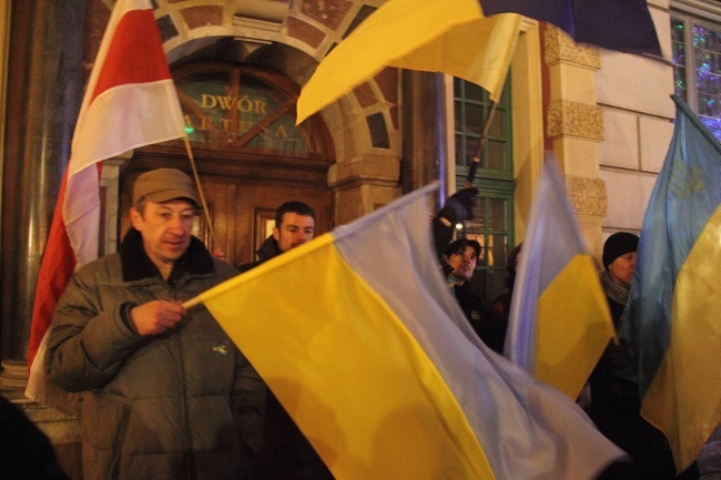 Manifestacja solidarności z Ukraińcami 