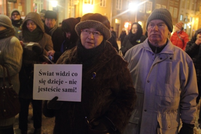 Manifestacja solidarności z Ukraińcami 