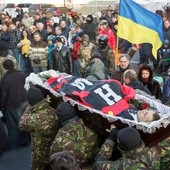 Kijów: Pogrzeb zabitego Białorusina