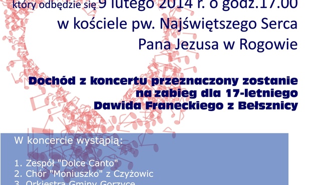 Koncert charytatywny, Rogów, 9 luty