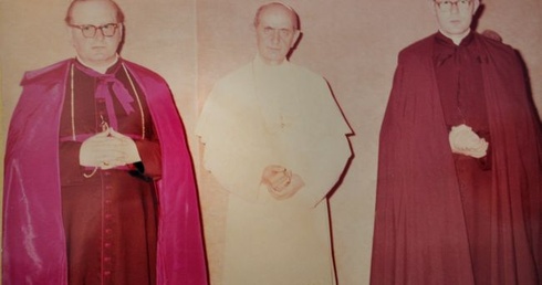 Pamiątkowe zdjęcie z audiencji u Pawła VI, z 3 maja 1968 roku