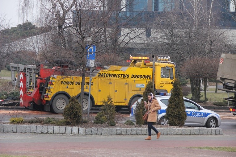 Wypadek autobusu w Katowicach