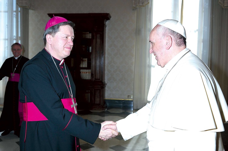Spotkanie abp. Józefa Kupnego z papieżem Franciszkiem