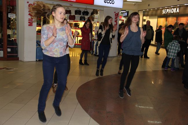 Walentynkowy flashmob