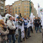 Protest ratowników górniczych