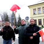 Prostest rolników w Nowym Sączu w 2013 roku