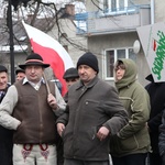 Prostest rolników w Nowym Sączu w 2013 roku