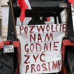 Prostest rolników w Nowym Sączu w 2013 roku