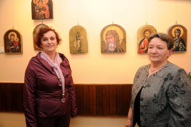 Ikony wykonane techniką "decoupage"