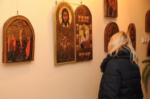 Ikony wykonane techniką "decoupage"