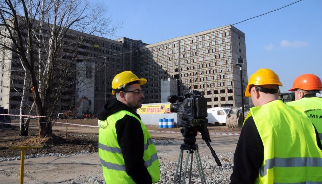 Rozbiórka szpitala Religii w Zabrzu (2)