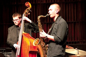 Występ Jazztelmenów (na zdjęciu część zespołu) spotkał się z aplauzem publiczności