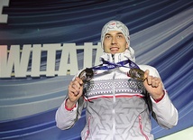 Zbigniew Bródka z medalami olimpijskimi w Domaniewicach