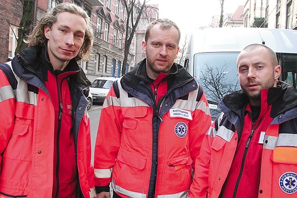  Jacek Wawrzynek, Tomasz Lemm i Michał Wieczorek 27 lutego w Katowicach, tuż po powrocie z Kijowa