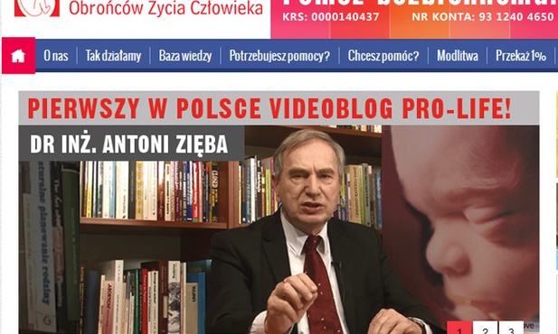 Pierwszy w Polsce wideoblog pro life