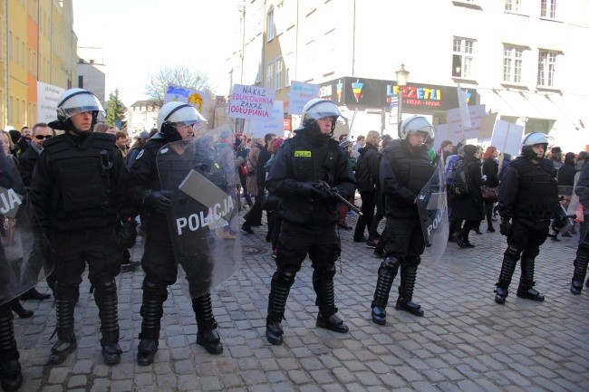Dwie manifestacje w Gdańsku 
