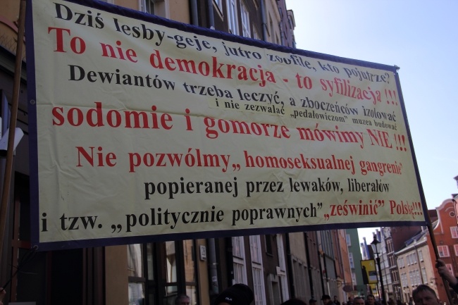 Dwie manifestacje w Gdańsku 