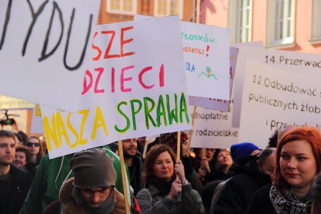 Dwie manifestacje w Gdańsku 