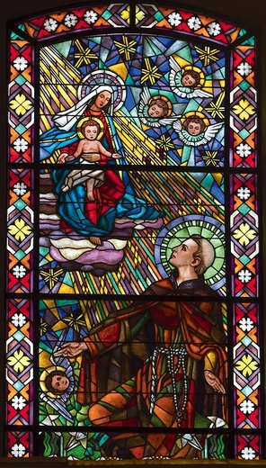 Witraż z kościoła św. Jana z Dukli