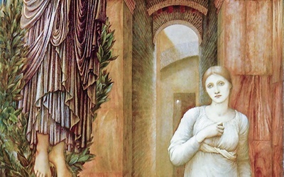 Edward Burne-Jones „Zwiastowanie”,  olej na płótnie, 1876–1879 Galeria Lady Lever,  Port Sunlight koło Liverpool