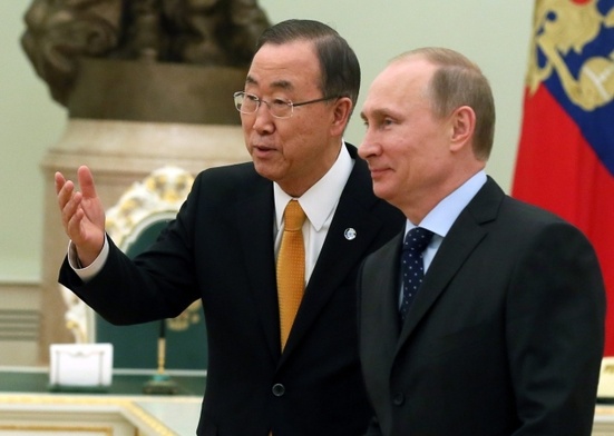 Ban Ki Mun spotkał się z Putinem