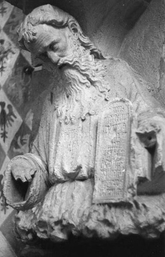 Popiersie Mojżesza z taruńskiej katedry