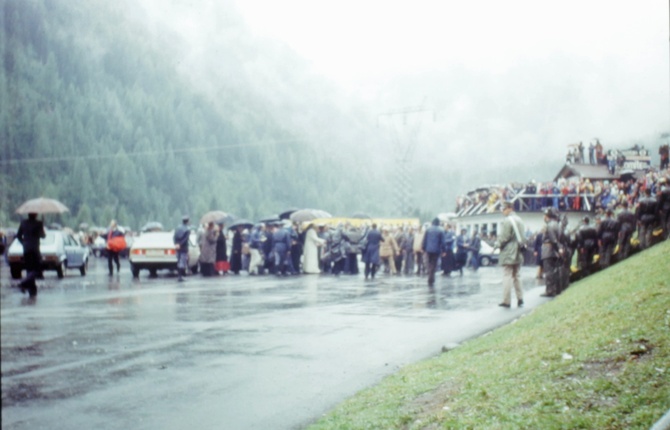 Jan Paweł II w Dolomitach w 1979 r.