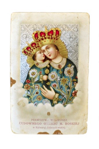  Należący do Karola Wojtyły obrazek z wizerunkiem Matki Boskiej z Kalwarii Zebrzydowskiej