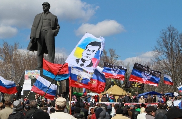 Demonstranci: "Chcemy Rosji i Stalina"
