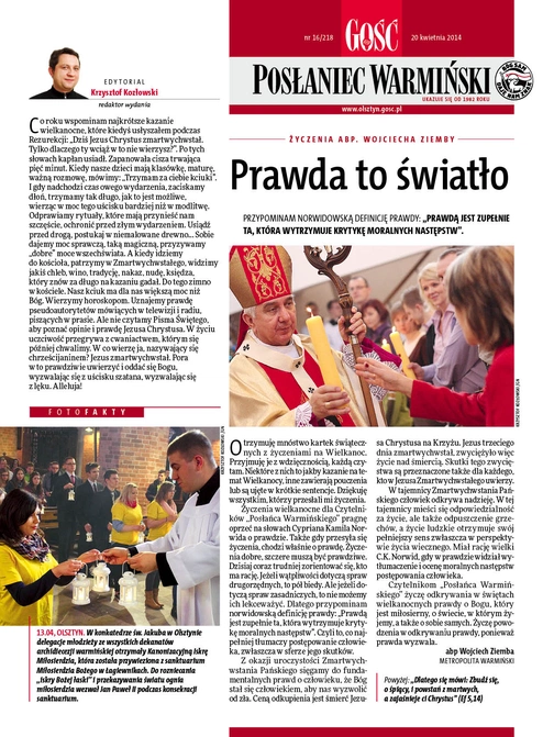 Posłaniec Warmiński 16/2014