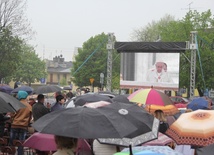 Kutnianie ogladali transmisję z kanonizacji papieży na telebimach