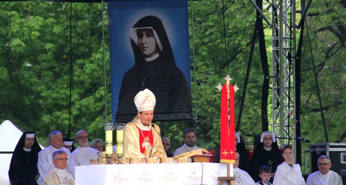 Dziękczynienie w parku Moczydło