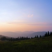 Panorama z Wielkiej Rycerzowej - tam też 2 maja znajdzie się polska flaga