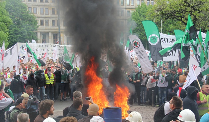 Górnicza manifestacja