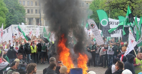 Górnicza manifestacja