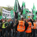 Demonstracja górników