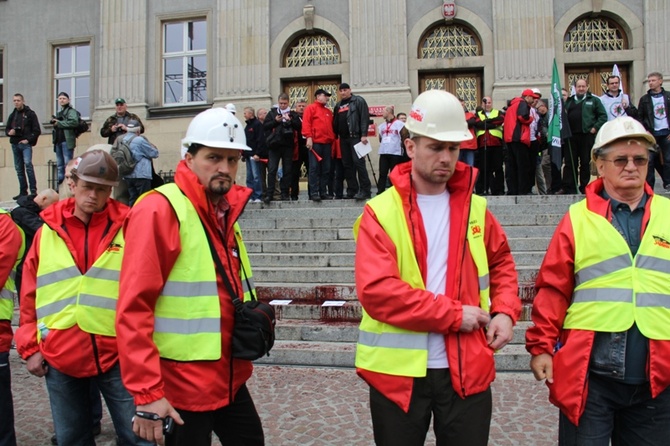 Demonstracja górników