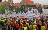 Demonstracja górników