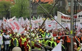 Demonstracja górników