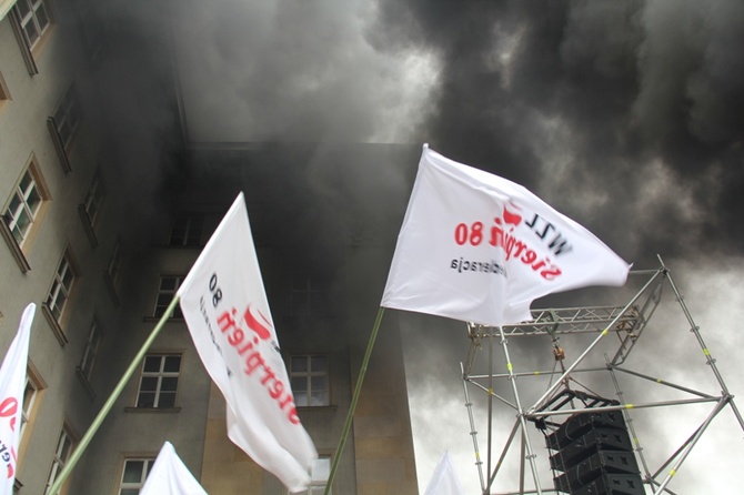 Demonstracja górników